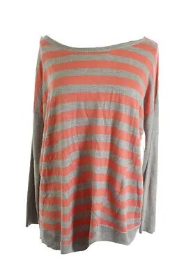 Rachel Rachel Roy Новый серый асимметричный свитер в полоску с длинными рукавами XL 89 $