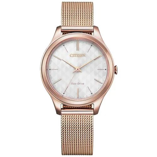 Наручные часы CITIZEN Eco-Drive EM0508-80A, золотой, белый