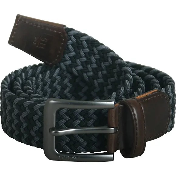 Ремень мужской Сплав эластичный (мультиразмерный) black/gray 100 см