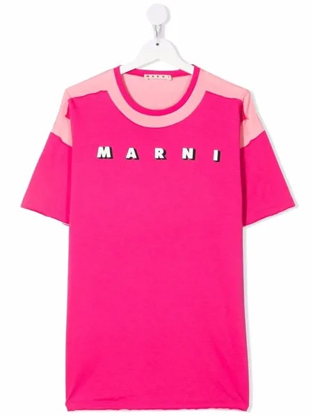 Marni Kids платье-футболка с логотипом
