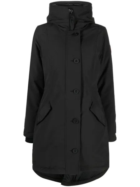 Canada Goose парка Rossclair с капюшоном, черный