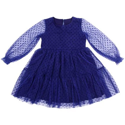 Платье детское Amarobaby BABY DOLL, синий, размер 92
