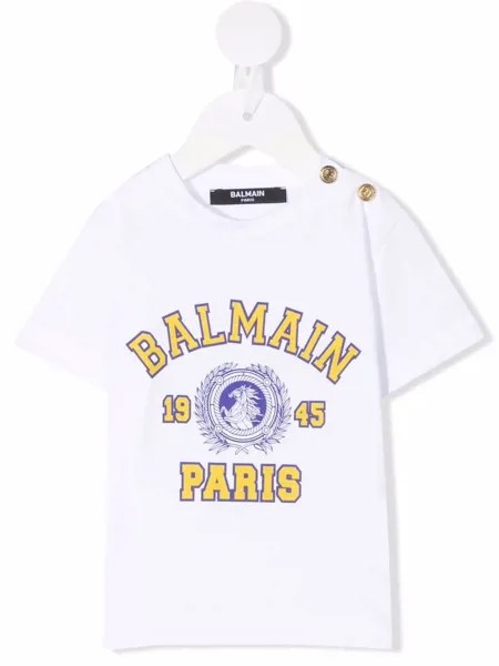 Balmain Kids футболка с пуговицами