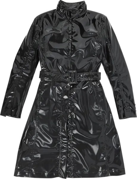 Пальто MM6 Maison Margiela High-Neck Trench Coat Black, черный