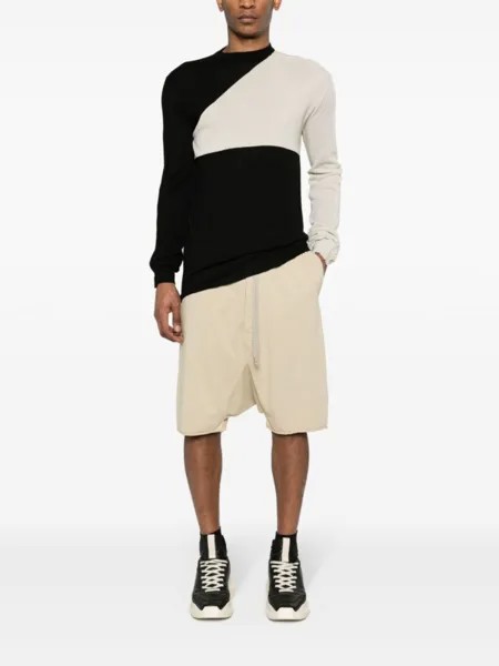 Rick Owens DRKSHDW шорты с кулиской, нейтральный цвет