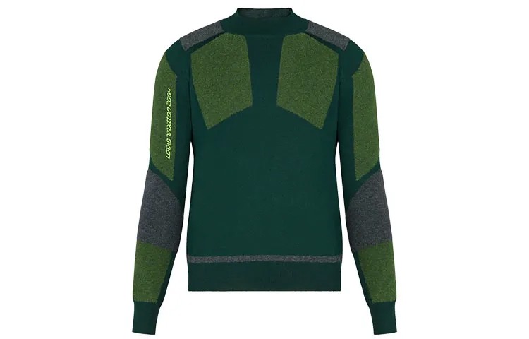 Новые квартальные продукты LV Sweater Men Green Louis Vuitton, зеленый