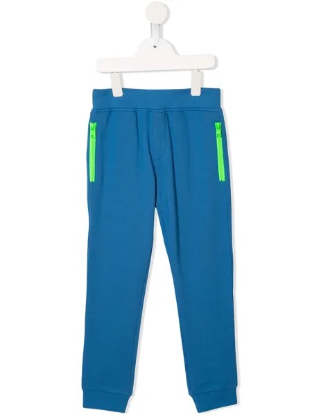Stella McCartney Kids спортивные брюки с карманами на молнии