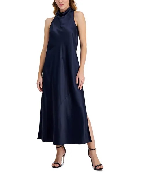 Женское платье миди с хомутом Anne Klein, синий