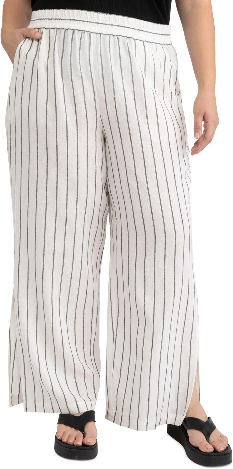 Брюки Sanctuary Ocean Front Linen Blend Pull-On Pants, цвет Marina Stripe
