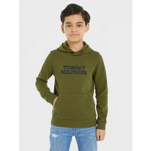 Худи TOMMY HILFIGER, размер 12Y [METY], зеленый