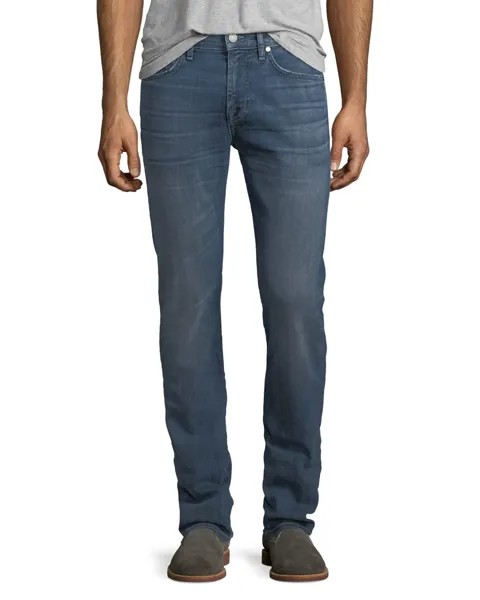 Мужские прямые джинсы из денима Airweft 7 for all mankind, цвет Flash