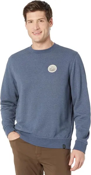 Толстовка Prana Patch Pullover Crew, цвет Denim Heather