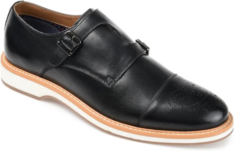 Оксфорды Thomas & Vine Ransom Cap Toe Monk Strap Dress Shoe, черный