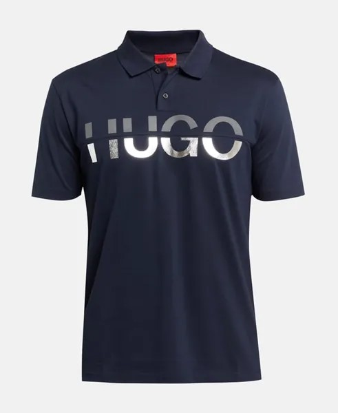 Рубашка поло Hugo, темно-синий