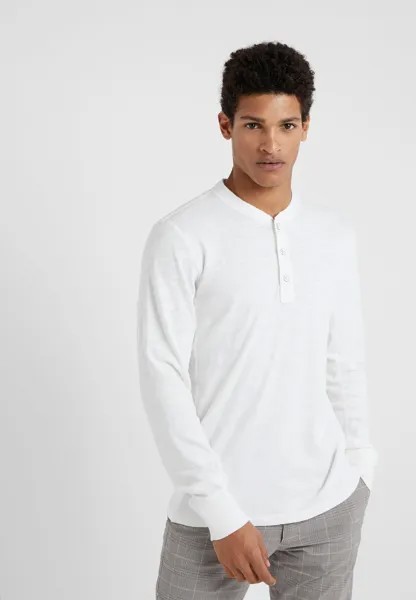 Футболка с длинным рукавом CLASSIC HENLEY rag & bone, белая