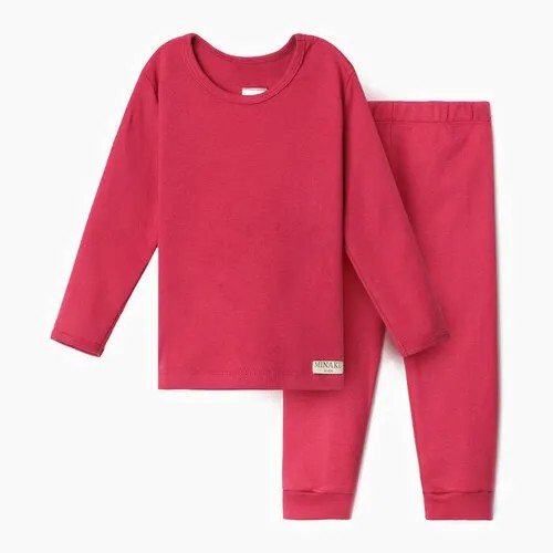 Пижама  Minaku, размер Пижама детская MINAKU, цвет фуксия, рост 92-98 см, розовый, фуксия