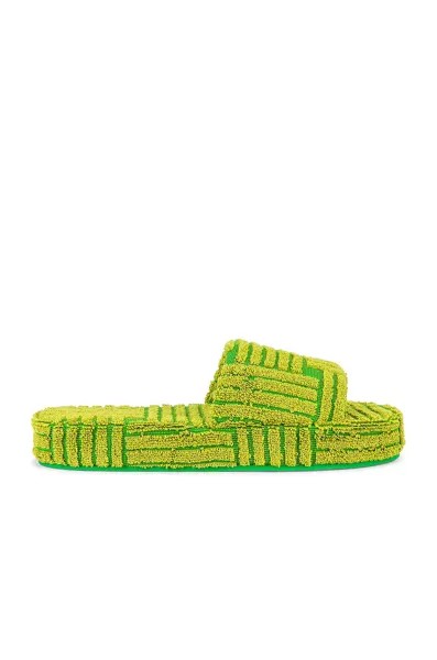 Шлепанцы Bottega Veneta Resort, цвет Parakeet & Kiwi