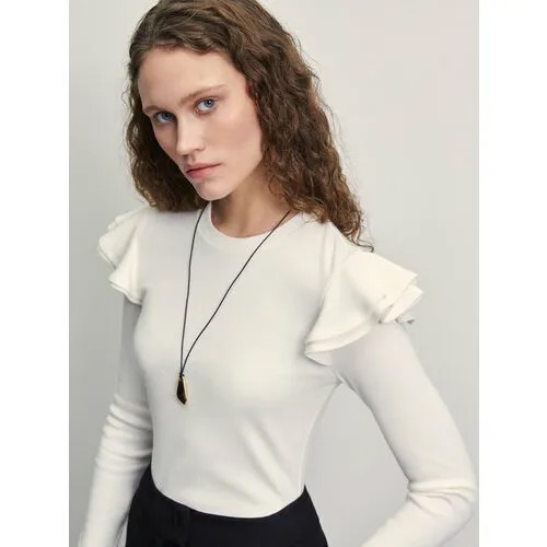 Лонгслив Zarina, размер L (RU 48)/170, белый