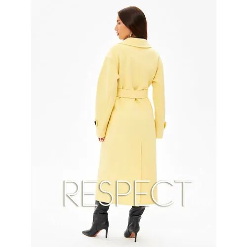 Пальто  Respect, размер 48, желтый