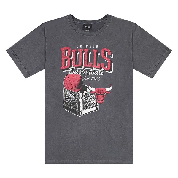 Футболка NBA CHICAGO BULLS RETRO CRATE T-SHIRT New Era, цвет Schwarz