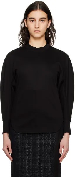 Черная футболка с длинным рукавом с воздушным шаром Mame Kurogouchi