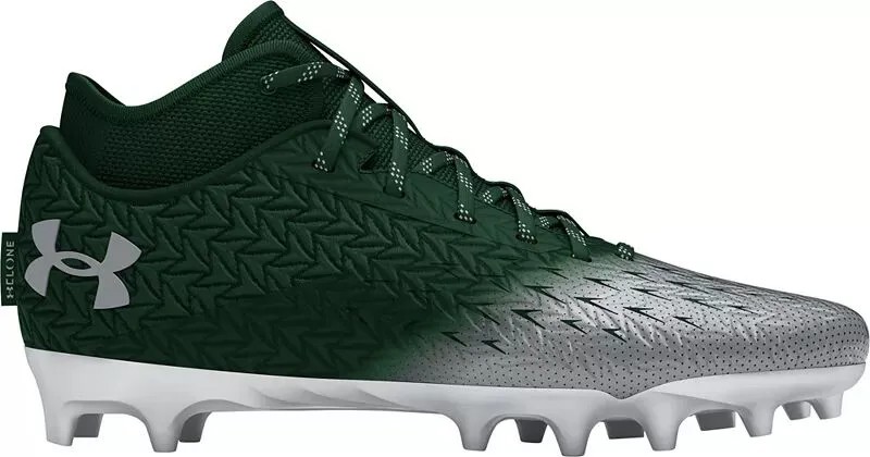 Мужские футбольные бутсы Under Armour Spotlight Clone 4.0 MC, зеленый