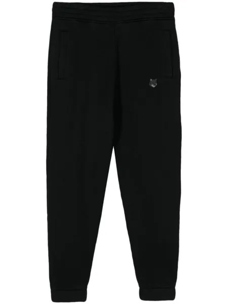 Спортивные брюки с вышитым логотипом Maison Kitsuné, черный
