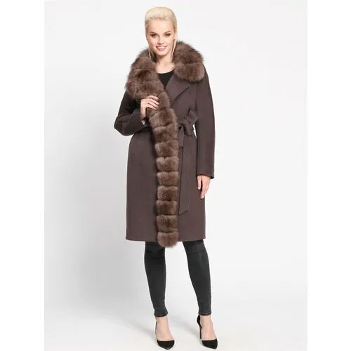 Пальто реглан Prima Woman, размер 48, коричневый