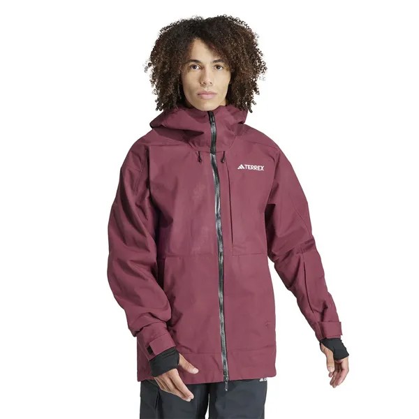 Куртка adidas Terrex Techrock 3-Layer Post Consumer Nylon Rain.Rdy, фиолетовый