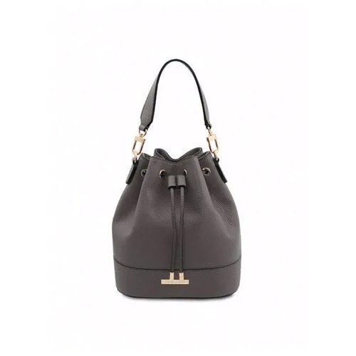 Женская кожаная сумка bucket Tuscany Leather TL Bag TL142146 серый