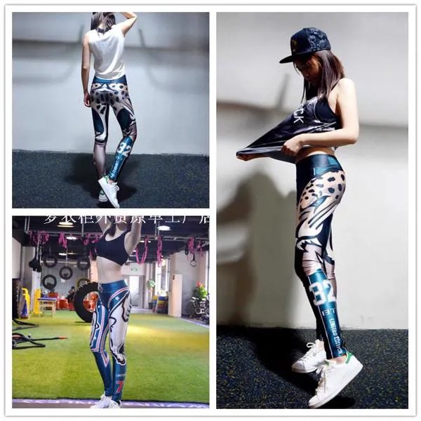 Женские сексуальные леггинсы DROZENO, персонализированные спортивные штаны с принтом, спортивные Леггинсы для фитнеса, японские