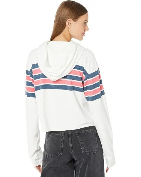 Худи Wildfox Nautical Stripes Ivy Cropped Hoodie, цвет Vanilla