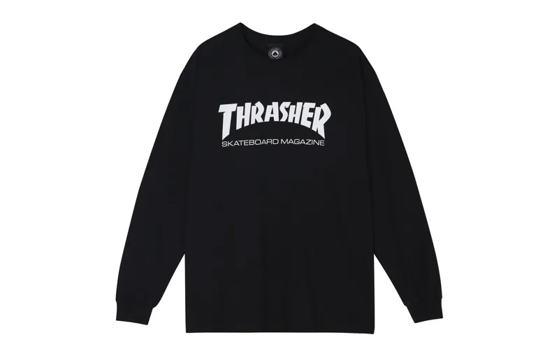 Толстовка унисекс с логотипом Thrasher, черная