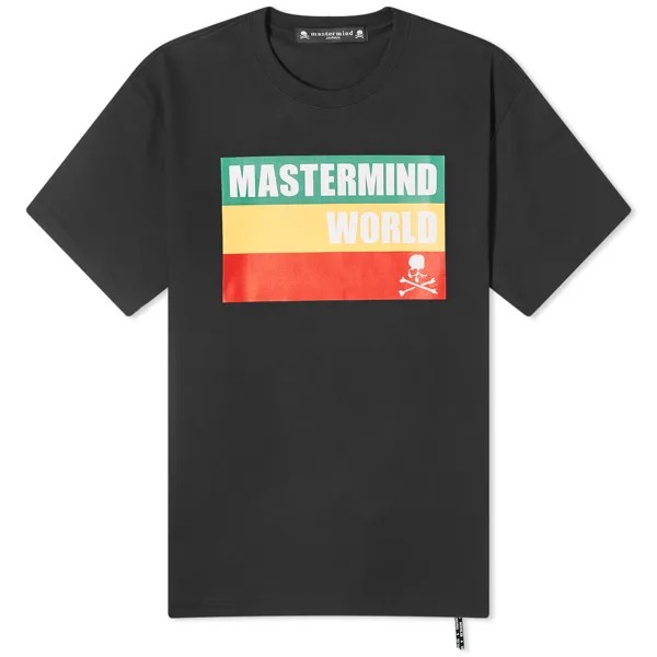 Футболка Mastermind World Rasta Print T-Shirt, черный