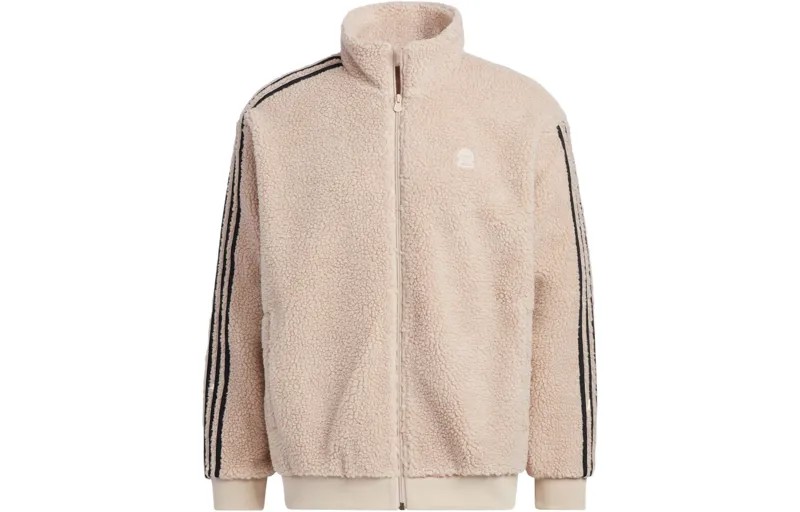 Бархатная куртка унисекс серо-коричневого цвета/коричневого цвета Adidas Neo, коричневый