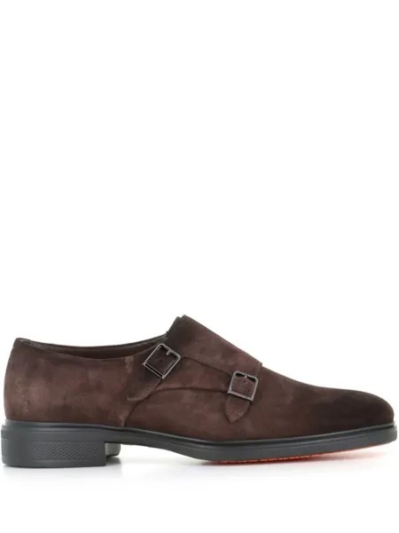 Santoni замшевые монки