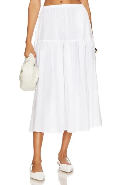 Юбка Enza Costa Tiered Maxi, белый