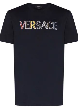 Versace logo-appliqué T-shirt