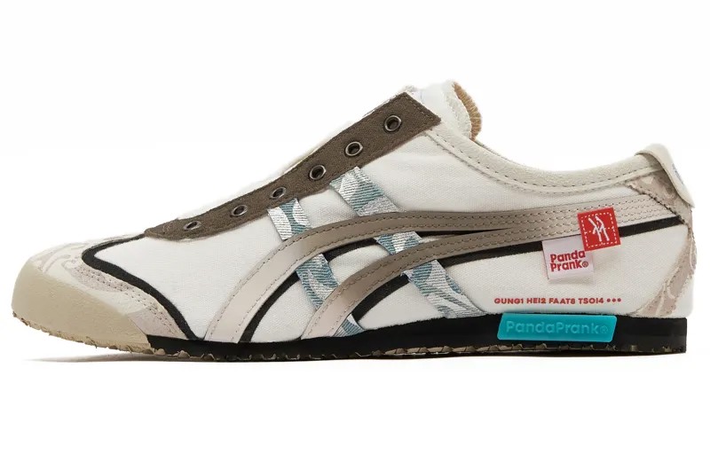 Кроссовки Onitsuka Tiger MEXICO 66 Lifestyle Shoes Unisex Low-top White/Brown, хаки