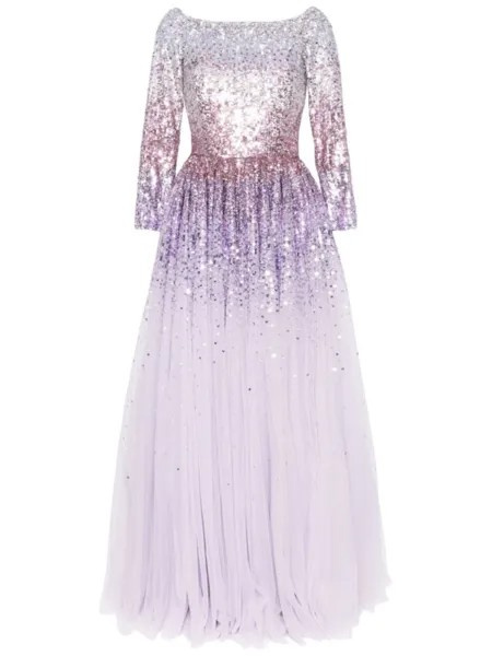 Jenny Packham платье Dreaming с пайетками, фиолетовый
