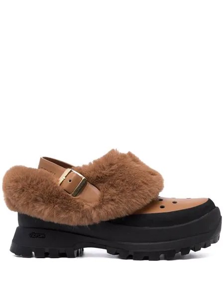 Stella McCartney Trace faux-fur trimmed mules