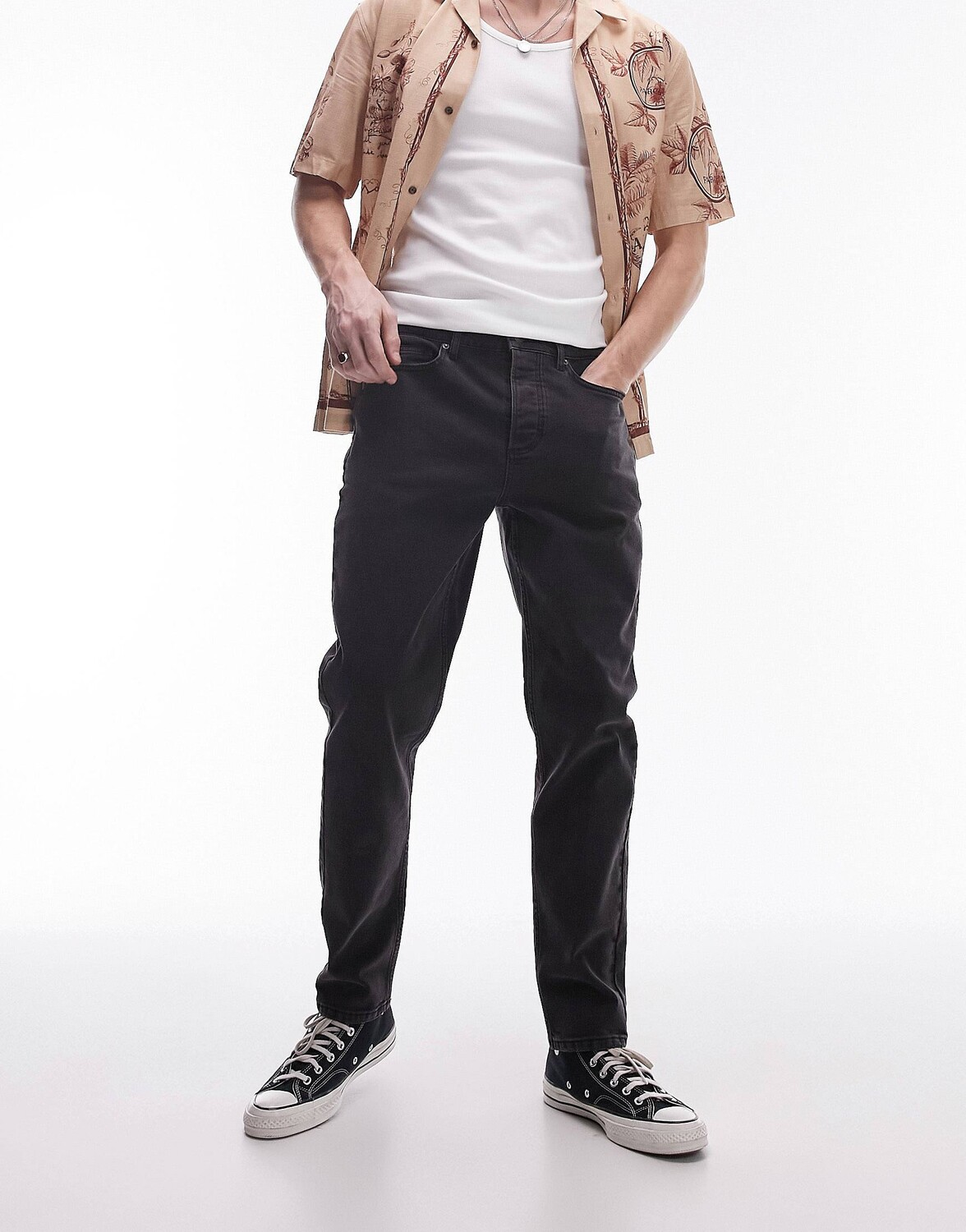 Джинсы Topman Taper, черный