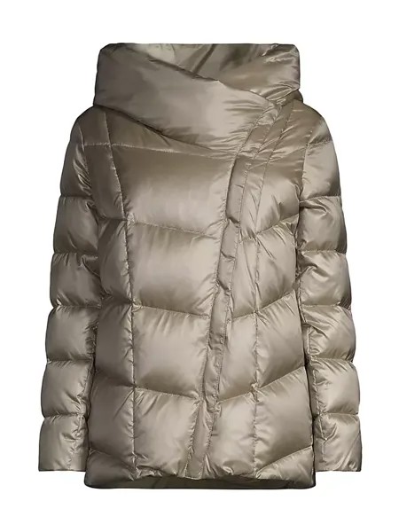 Короткое пальто для спального мешка Donna Karan New York, цвет thistle