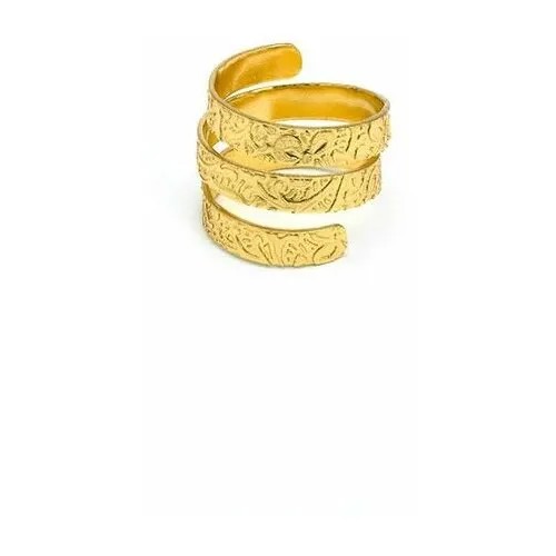 Итальянское кольцо из латуни Vestopazzo золотого цвета