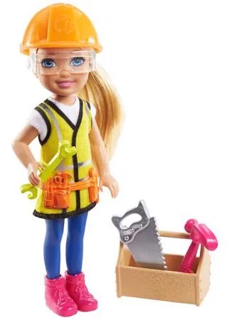 Набор Barbie Карьера Челси Строитель, 15 см, GTN87