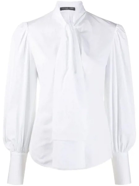 Alexander McQueen блузка с завязками на воротнике