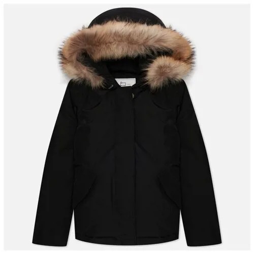 Куртка  Woolrich, средней длины, утепленная, регулируемый капюшон, размер XS, черный
