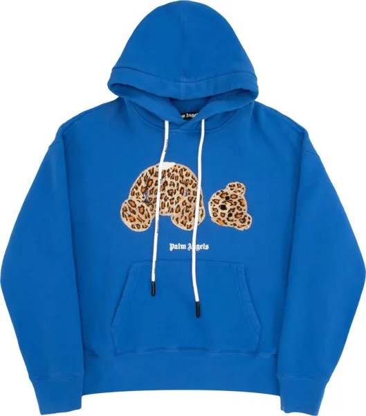 Худи Palm Angels PA Leopard Bear Hoodie 'Blue/Brown', синий