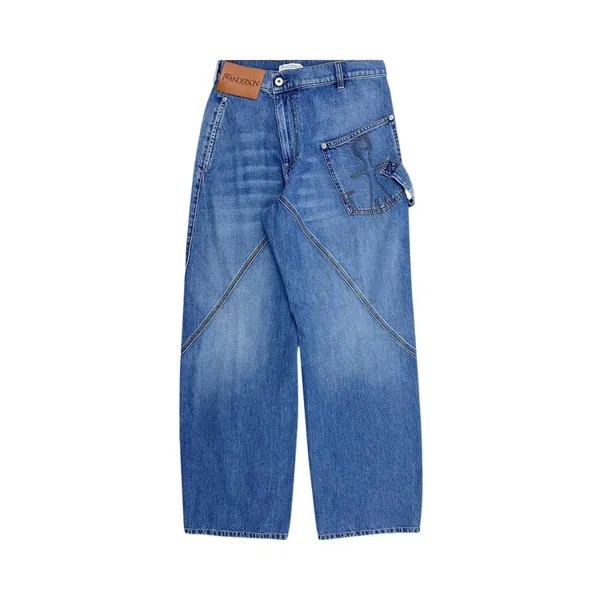 Джинсы JW Anderson Twisted Workwear Jeans, светло-синий
