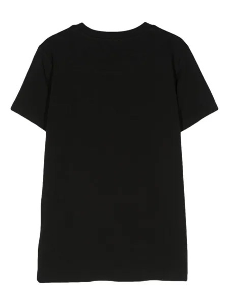 DKNY футболка со стразами и логотипом, черный